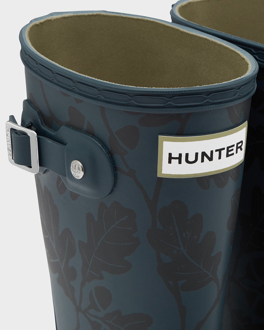 Hunter Niños Original Big National Trust Print - Botas de Lluvia Azules - 972-DQFSHR